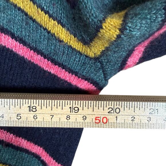 Moth Floral Embroidered Cardigan Wool Cashmere Blend Pleated Back XS - Picture 10 of 13